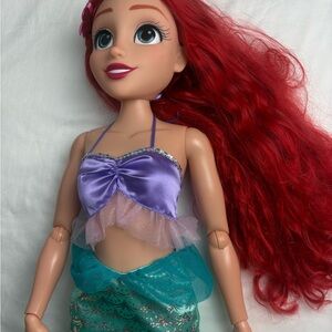 Mermaid Doll with Red Hair and Purple Top
